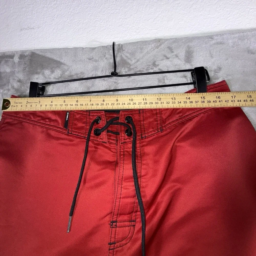 O'neill Board Shorts Mens Size 34 Red Surfer Fishing Beach Ocean Swimming